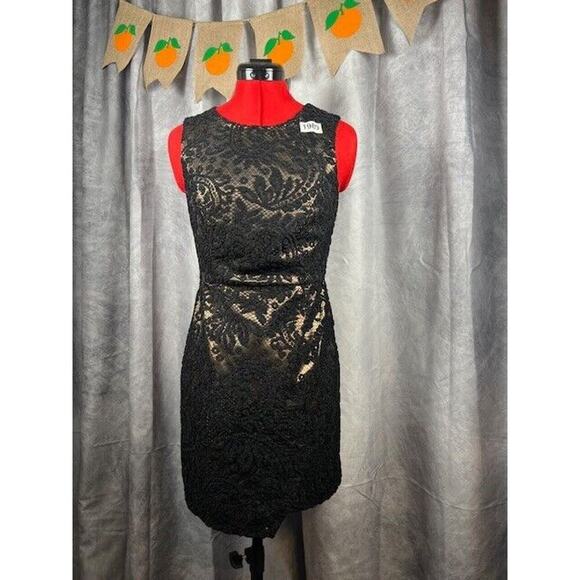 Forever 21 Dresses & Skirts - Forever 21 Black Lace Dress Women’s Sheath Mini Sleeveless Party. Size 5